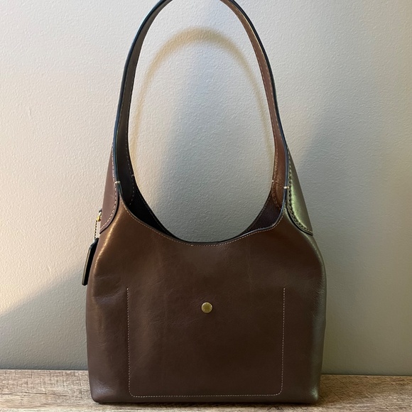 Coach Brooklyn Shoulder Bag 28 in Maple - Picture 3 of 14